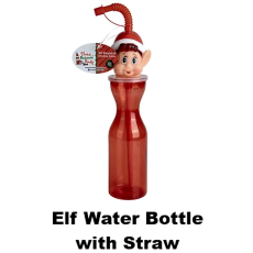 Elf Water Bottle with Straw